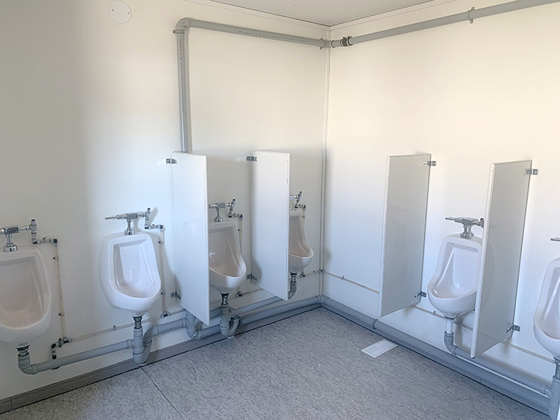 Untapped Modulars lavatories with urinals
